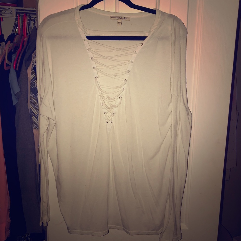 White cross cross shirt